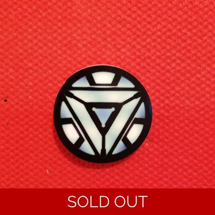 Marvel Iron Man pin badge -Arc Reactor